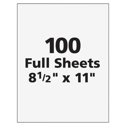 Label, Lsr/Inkjet, 8.5X11, We 100PK