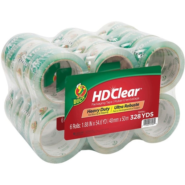 Packing Tape, 1.88x54.7Yds., 24/CT, Clear 4PK