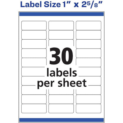 Label, Add, 30Up, 300Pk, Gclr
