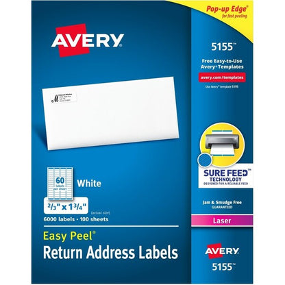 Label, Ezpeel, Lsr, 2/3X1.75 6000PK