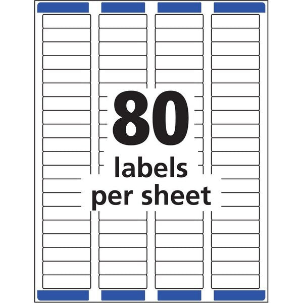 Label, Ezpeel, Lsr, 1/2X1.75 2PK