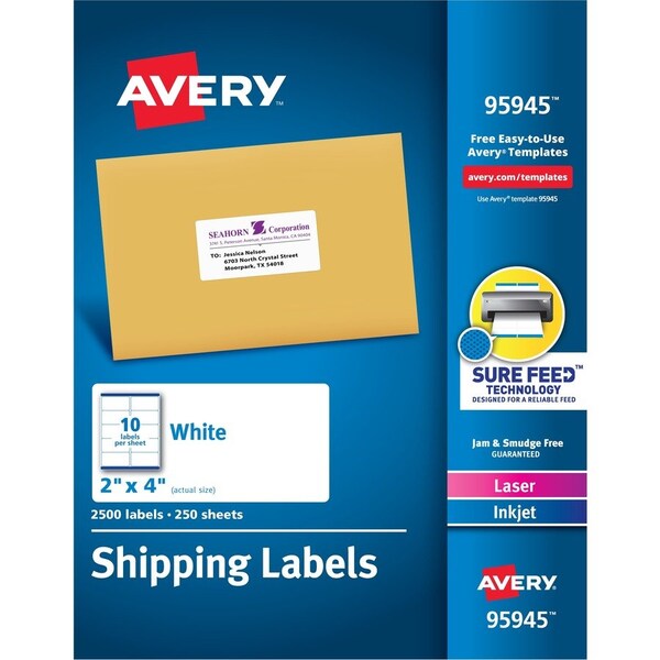 Label, Shpng, 2X4, We, 2500 10PK