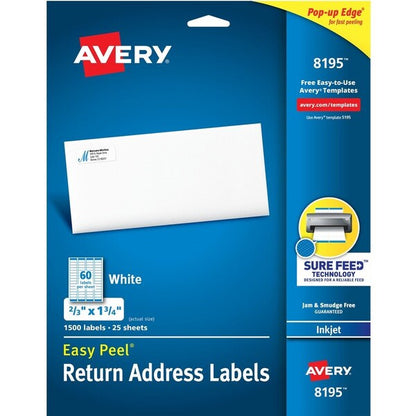 Label, Rtn Add, 60Up, Ij 1500PK