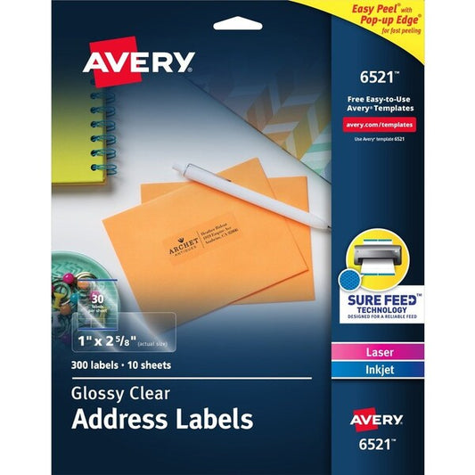 Label, Add, 30Up, 300Pk, Gclr