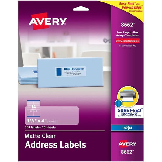 Label, Ezpeel, Inkjt, 1.5X4, Cl 350PK