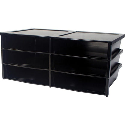 Literature Organizer, 13-3/5"Wx20-1/2"Lx8-7/10"H, Black