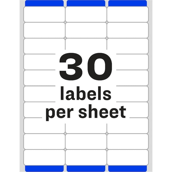 Label, Ezpeel, Lsr, 1X2.6, We 3000PK