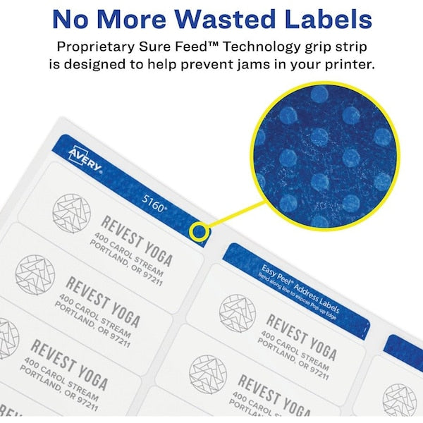 Label, Perm, Lsr, Round, 2.5"" 300PK