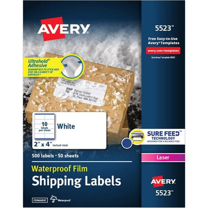 Label, Wthrprf, Address, 2X4 500PK