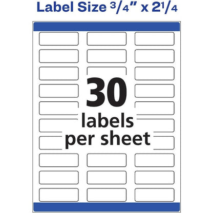 Label, Color, 3/4X2.25, We, 750 5PK