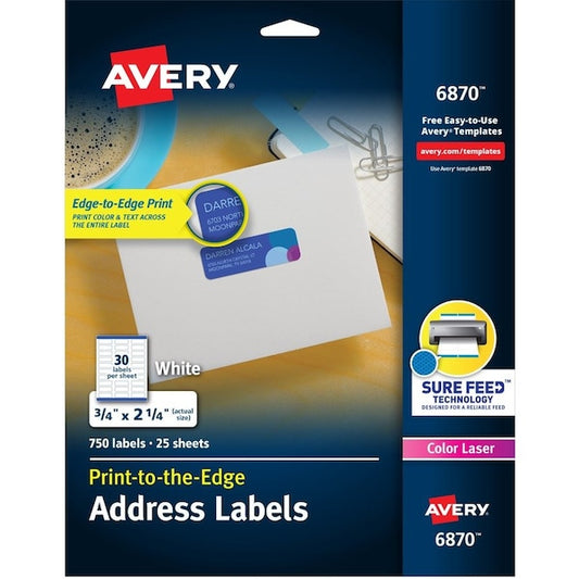 Label, Color, 3/4X2.25, We, 750 5PK