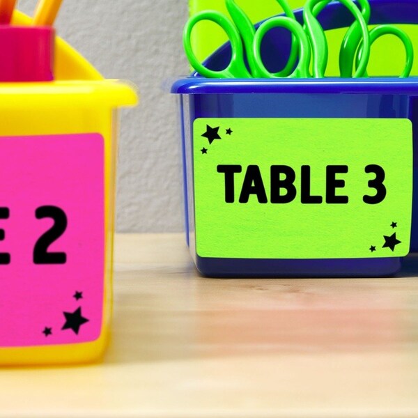Label, Ship, Neon, 5.5X8.5, Grn 2PK