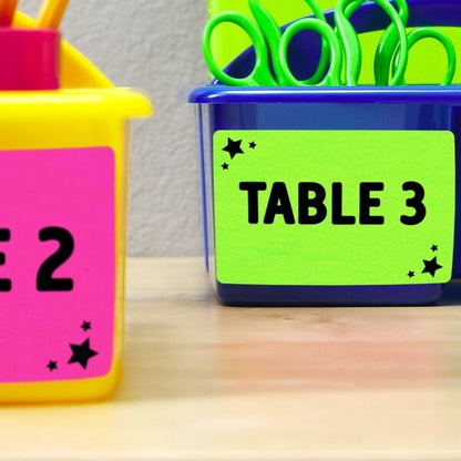 Label, Ship, Neon, 5.5X8.5, Grn 2PK