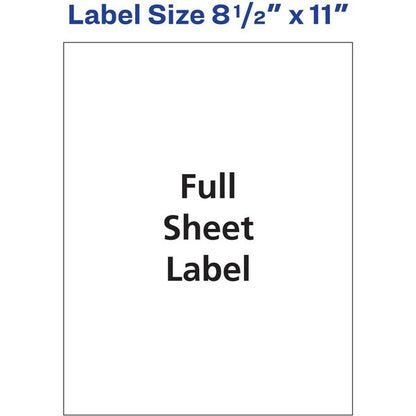 Label, Copier, 8.5X11, We, 100PK