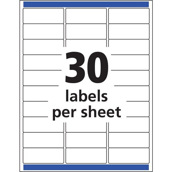 Label, Ezpeel, Laser, 1X2.6, Cl 750PK