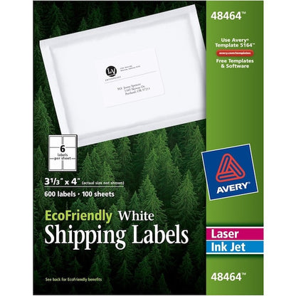 Label, Rcycld, 3.3X4,600Ct 5PK