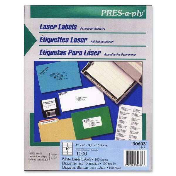 Label, Lsr/Inkjet, 4X2, We, 1M 1000PK
