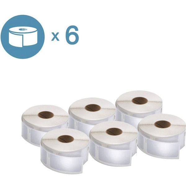 Label, Lw, 1"" X2-1/8"", 6 X500 Pk