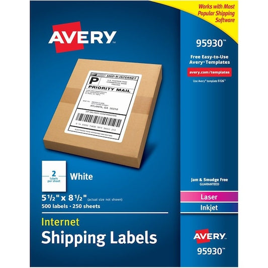 Label, Shpng, 5.5X8.5, We, 500 2PK