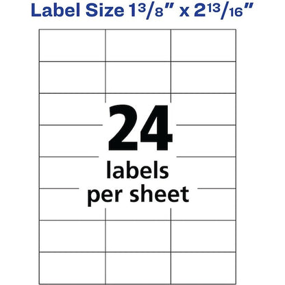 Label, Copier, 1.4X2.8, We 2400PK