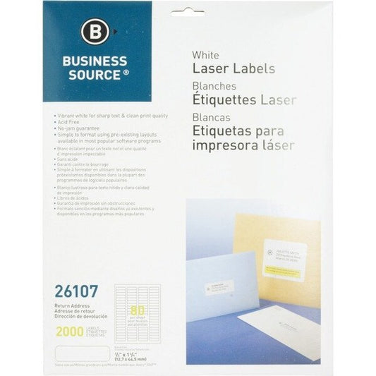Label, Laser, 1/2X1.75,2000 2000PK