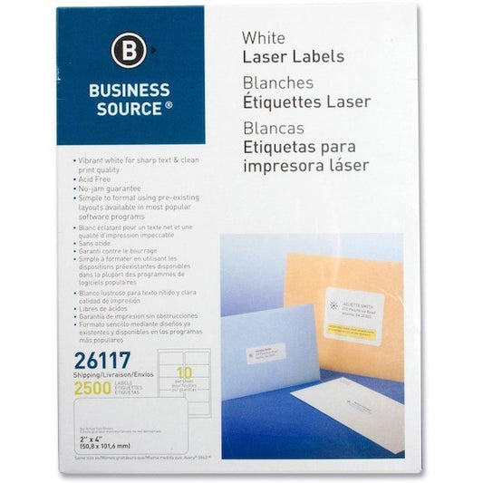 Label, Ij/Lsr, 2X4, We, 2500 2500PK