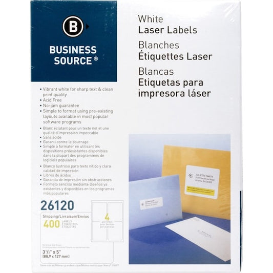Label, Ij/Lsr, 3.5X5, We, 400PK