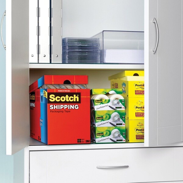 Packaging Tape, Cabinet, 1.88"x54.6 Yds, 18 Rolls/PK, CL 18PK