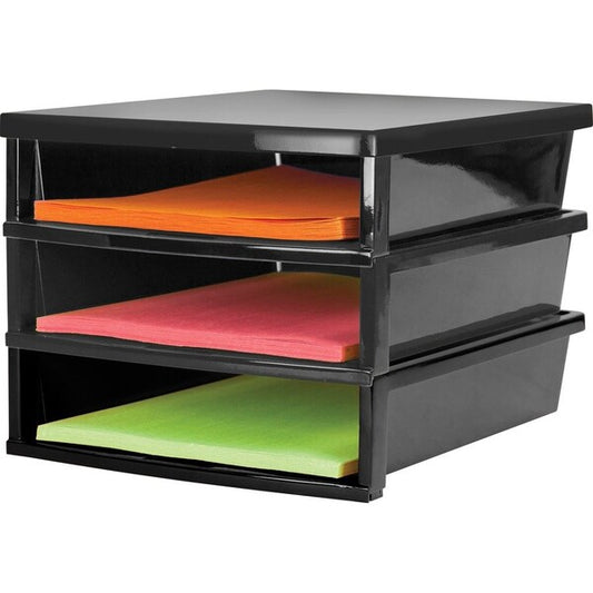 Literature Organizer, 11-1/4"Wx13"Lx8-2/5"H, Black