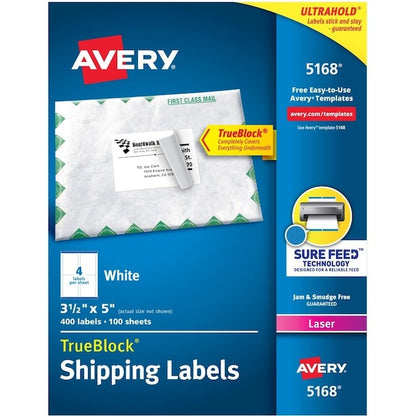 Label, Lsr, Shippng, 3.5X5,400PK