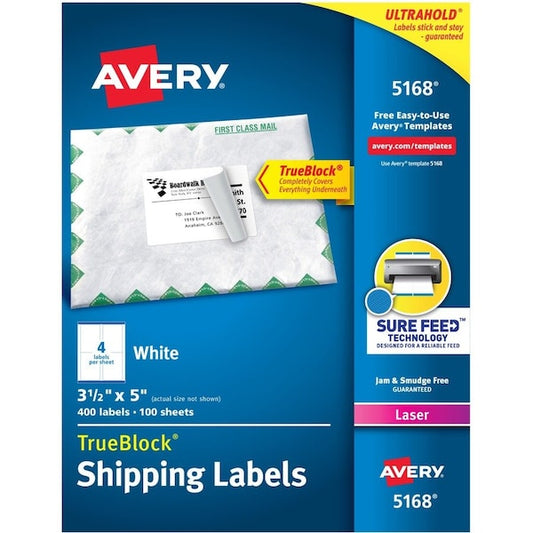 Label, Lsr, Shippng, 3.5X5,400PK
