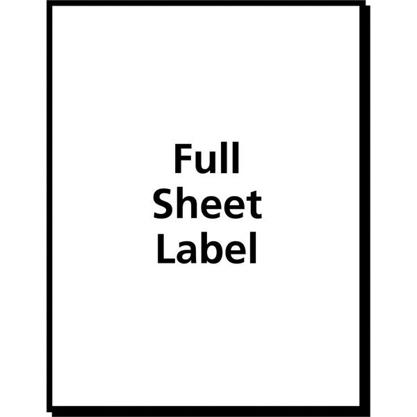 Label, Ezpeel, Inkjt, 8.5X11 25PK
