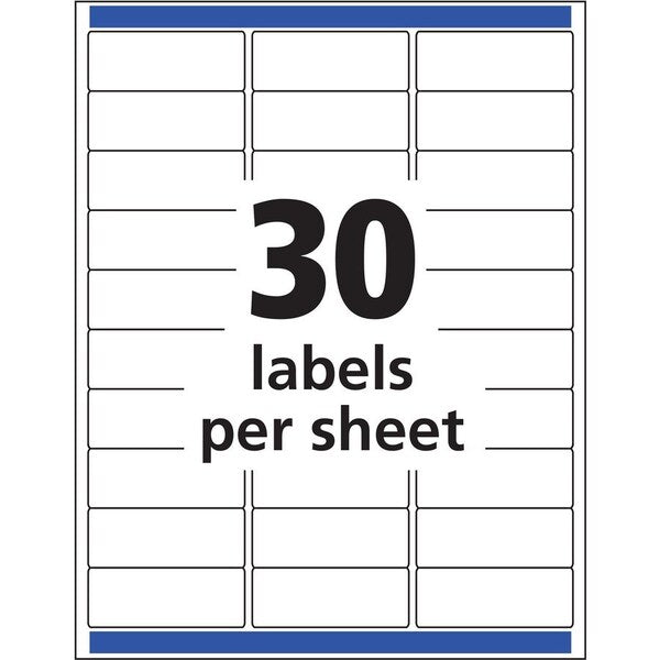 Label, Ezpeel, Laser, 1X2.6, Cl 1500PK