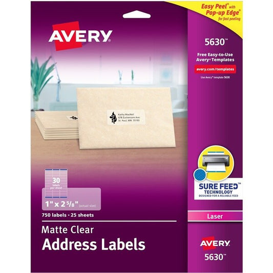 Label, Ezpeel, Laser, 1X2.6, Cl 750PK