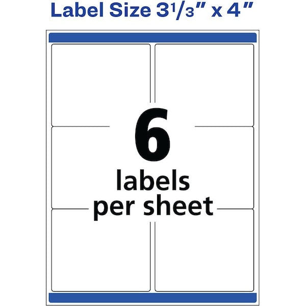 Label, Wthrprf, Shpng, 3.3X4 300PK
