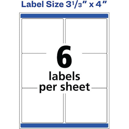 Label, Wthrprf, Shpng, 3.3X4 300PK