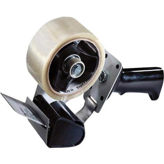 Box Sealing Tape Dispenser, 3" Core, Uses 2" Wide Tape, BLK