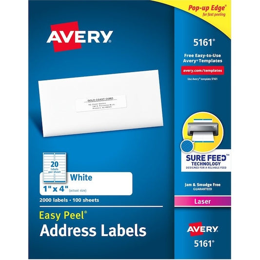 Label, Ezpeel, Lsr, 1X4, We 2000PK