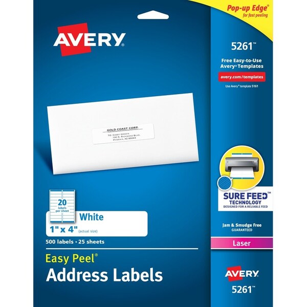 Label, Ezpeel, Lsr, 1X4, We, 500 500PK