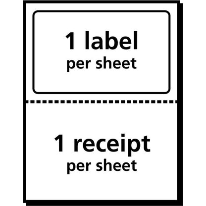 Label, Shpng, Laser, W/Receipt 50PK