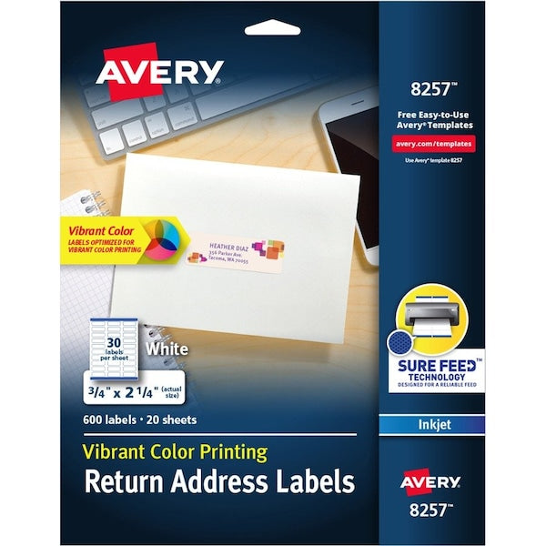 Label, Color, 3/4X2.25, We, 600 600PK