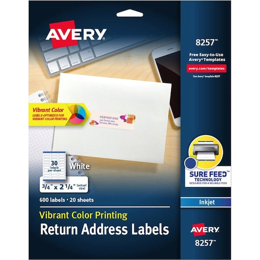 Label, Color, 3/4X2.25, We, 600 600PK