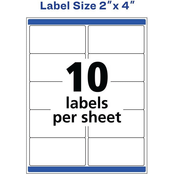 Label, Wthrprf, Address, 2X4 500PK