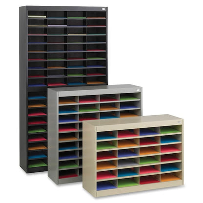 Literature Organizer, 24 Cmprtmnt, 37-1/2"x12-3/4"x25-3/4", GY