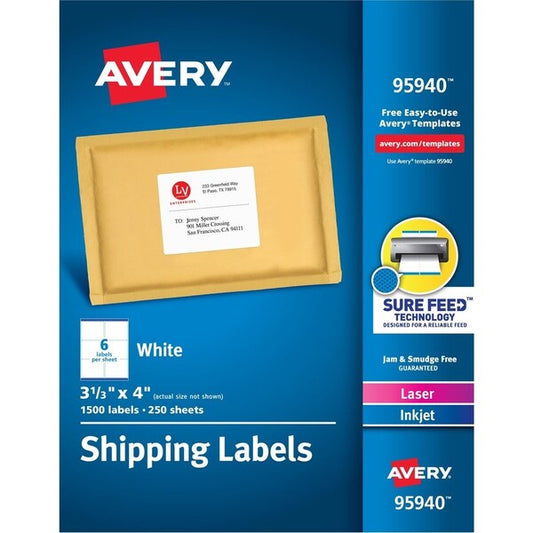 Label, Shpng, 3.3X4, We, 1500 6PK