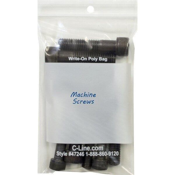Bag, Poly, Zip, Reclose, 4X6 1000PK