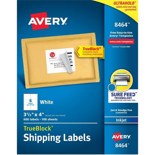 Label, Inkjt, Shpng, 3.5X4,600 600PK