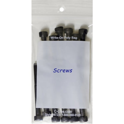 Bag, Poly, Zip, Reclose, 3X5 1000PK