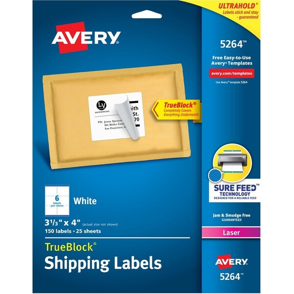 Label, Lsr, Shippng, 3.5X4,150 150PK