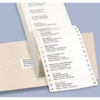 Label, Pin-Fed, 1-Across, We 5000PK